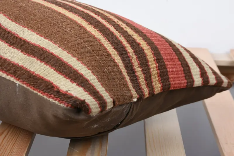 Home Decor Pillow, Couch Pillow Case, Cushion Cover, Kilim Cushion Sham, 12x20 Brown Pillow, Nautical Throw Pillow, Interior Designer Pillow - 7