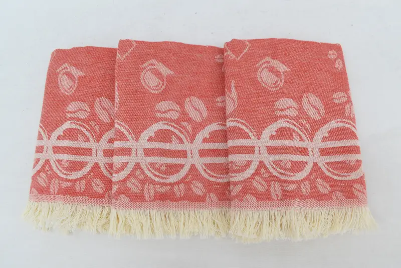 Turkish Hand Towel, 28x20 Cotton Coffee Patterned Towel, Monogram Towels, Bachelorette Gifts, Personalized Gifts, Kitchen Towel, Bachelorette Towel - 5