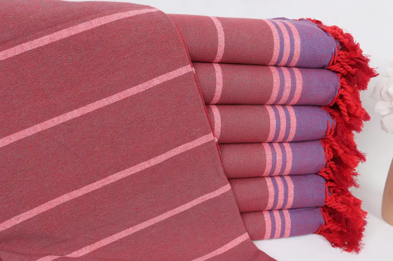 Bachelorette Party Gifts, Valentines Day Gift Idea, Summer Gift, 68x40 Cotton Striped Towel, Turkish Towel Set, Lightweight Turkish towel, Gym Towel - 1