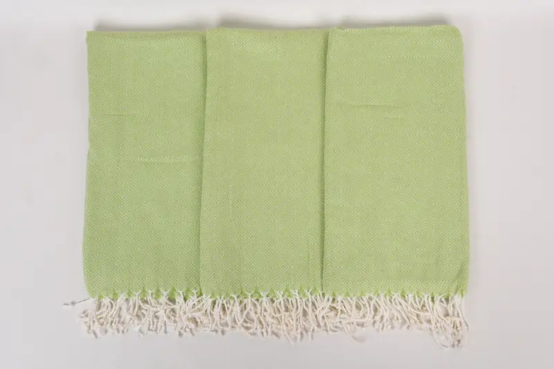 Sand-resistant Turkish towel for travel, Fouta towel, 70x38 Cotton Diamond Towel, Cotton towel, Welcome Wedding Gift, Lightweight Turkish towel - 7