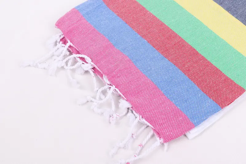 Embroidered Beach Towel, 70x40 Cotton Striped Towel, Personalized Towel, Kids Beach Towel, Engagement Gift, Bachelor Gifts, Home Decor Gifts - 7