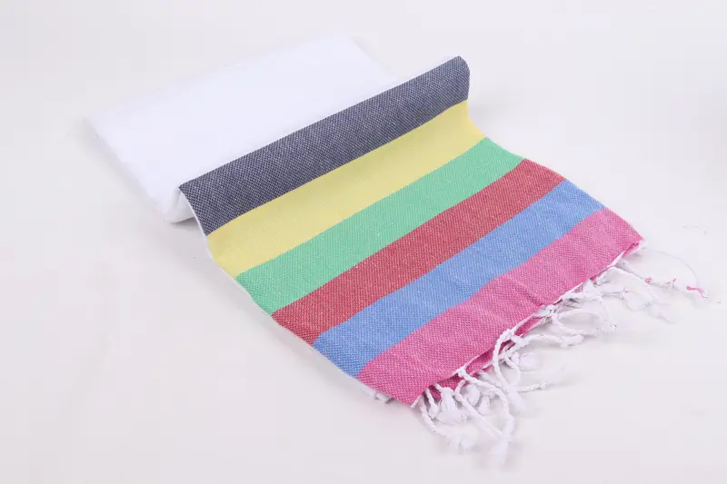 Embroidered Beach Towel, 70x40 Cotton Striped Towel, Personalized Towel, Kids Beach Towel, Engagement Gift, Bachelor Gifts, Home Decor Gifts - 6