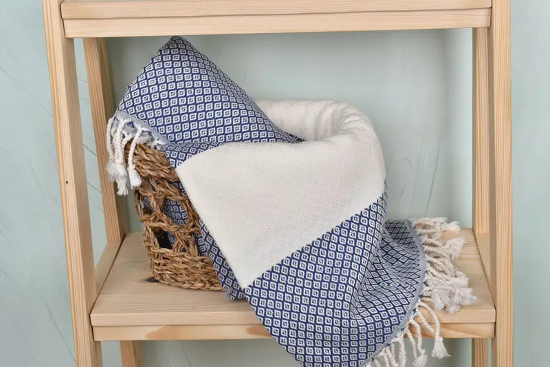 Cute Beach Towel, Turkish beach towel, Organic Turkish towel, Soft towel, Bulk Order Towel, Custom Name Towel, Gift Towel, 70x36 Linen Diamond Towel - 4