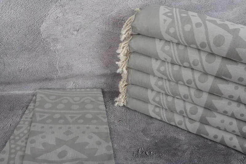 Gifts For Him, Custom Wedding Gift, Embroidery Towels, Yoga Towel, Luxury Turkish beach towel with fringe, Turkish Towel Beach, Girls Weekend Favors - 3