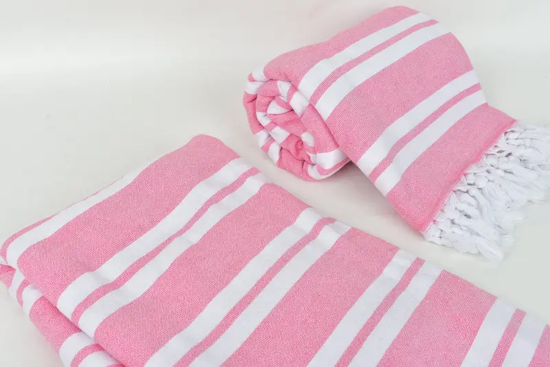 Quick-Dry Beach Towel, Gym Towel, Best Friend Christmas Gift, Peshtemal Towel, Bachelor Gifts, 68x36 Cotton Striped Terry Towel, Summer Towel - 7