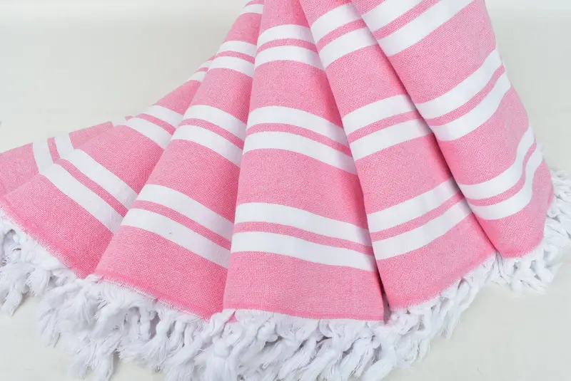 Quick-Dry Beach Towel, Gym Towel, Best Friend Christmas Gift, Peshtemal Towel, Bachelor Gifts, 68x36 Cotton Striped Terry Towel, Summer Towel - 4
