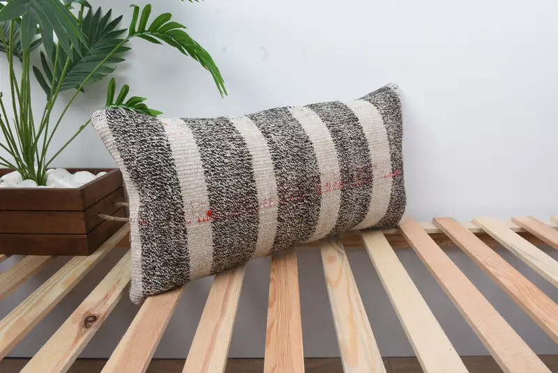Gift Pillow, Interior Designer Pillow, Pillow Case, Hippie Throw Pillow Cover, Home Decor Pillow, Meditation Pillow Sham, 12x24 Brown Cushion Case - 4