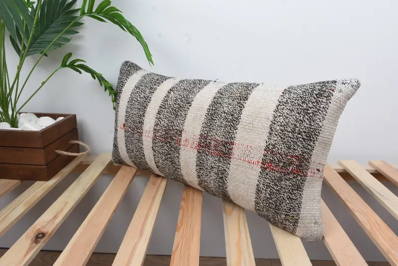 Gift Pillow, Interior Designer Pillow, Pillow Case, Hippie Throw Pillow Cover, Home Decor Pillow, Meditation Pillow Sham, 12x24 Brown Cushion Case - 5