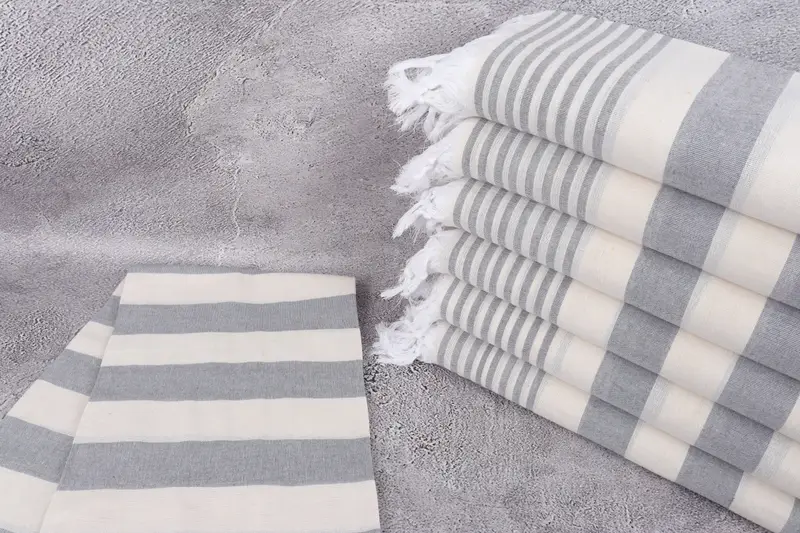 Personalized Bridesmaid Gift, Personalized Turkish Towel, Gifts For Him, Beach Towel Bulk, Family Gift, Embroidery Towel, 68x36 Cotton Striped Towel - 2