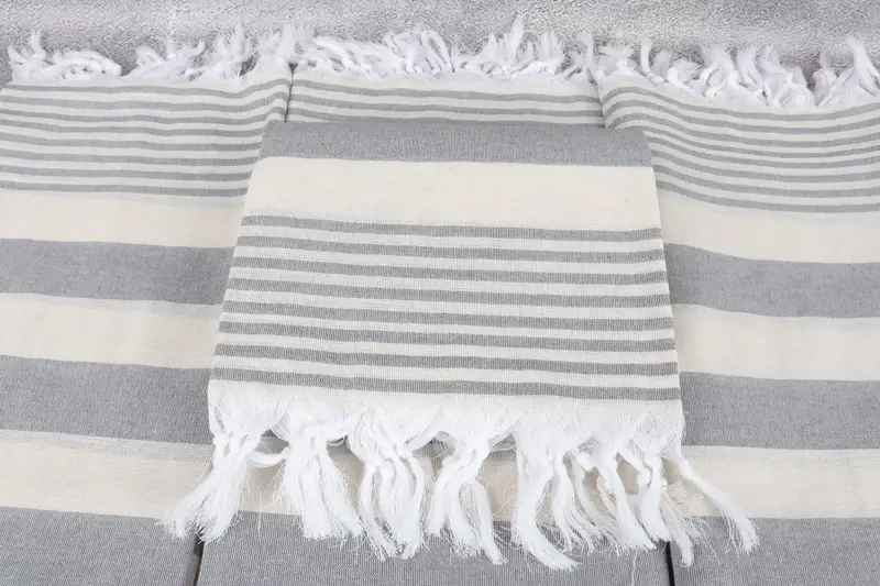 Personalized Bridesmaid Gift, Personalized Turkish Towel, Gifts For Him, Beach Towel Bulk, Family Gift, Embroidery Towel, 68x36 Cotton Striped Towel - 4
