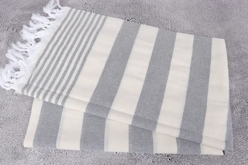 Personalized Bridesmaid Gift, Personalized Turkish Towel, Gifts For Him, Beach Towel Bulk, Family Gift, Embroidery Towel, 68x36 Cotton Striped Towel - 6