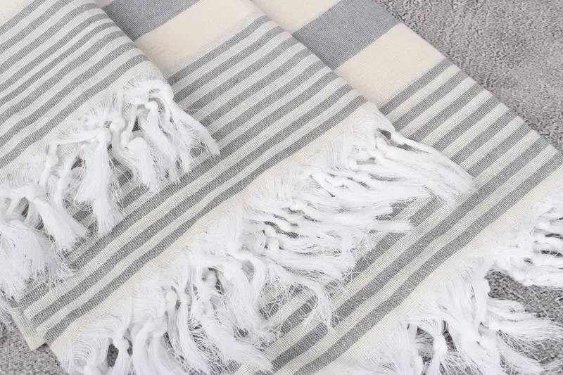 Personalized Bridesmaid Gift, Personalized Turkish Towel, Gifts For Him, Beach Towel Bulk, Family Gift, Embroidery Towel, 68x36 Cotton Striped Towel - 5