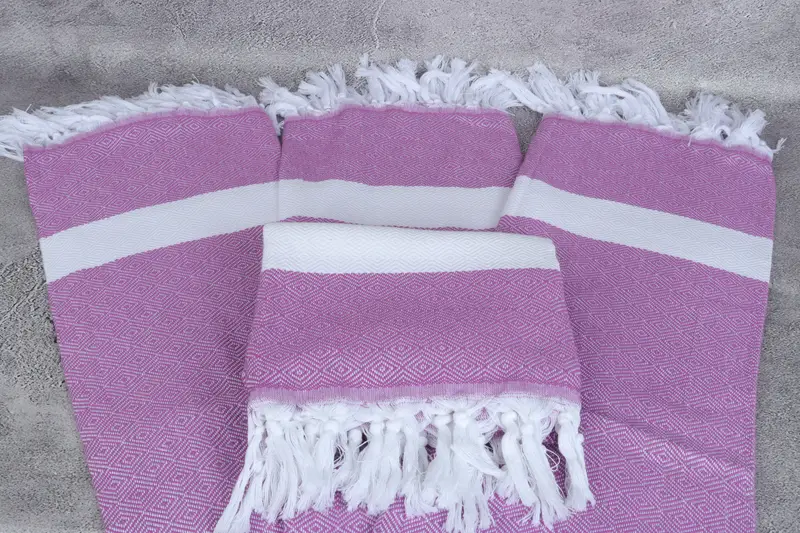 Eco-friendly Turkish peshtemal towel, 70x40 Cotton Diamond Towel, Peshtemal Towel, Family Gift, Custom Towel, Soft towel, Monogrammed Turkish Towel - 4
