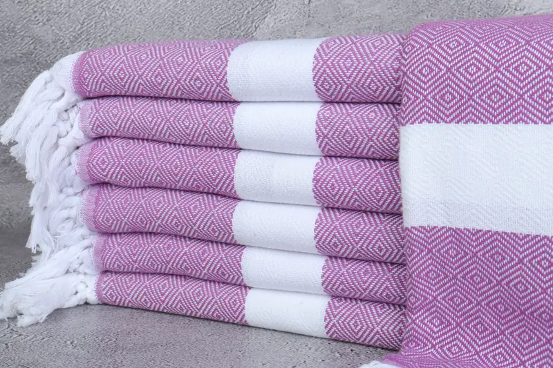 Eco-friendly Turkish peshtemal towel, 70x40 Cotton Diamond Towel, Peshtemal Towel, Family Gift, Custom Towel, Soft towel, Monogrammed Turkish Towel - 1