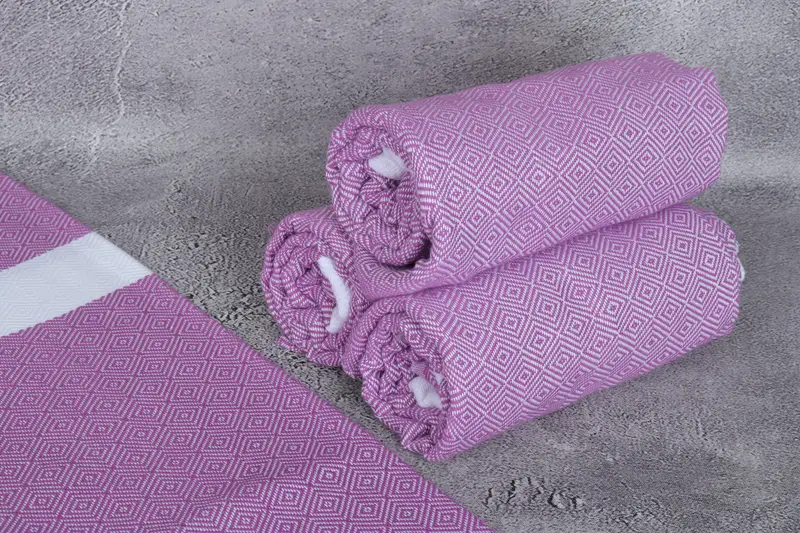 Eco-friendly Turkish peshtemal towel, 70x40 Cotton Diamond Towel, Peshtemal Towel, Family Gift, Custom Towel, Soft towel, Monogrammed Turkish Towel - 8