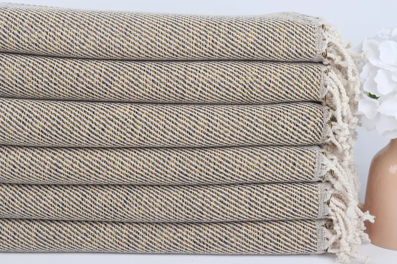 Absorbent Turkish towel, Kids Beach Towel, 70x40 Cotton Chevron Towel, Wedding Gift, Home Decor Towel, Large Turkish Towel, Wedding Anniversary Gift - 3