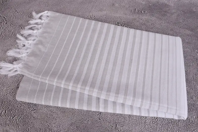 Custom Towel Beach, Custom Wedding Towel, Personalized Wedding Gift, Gift For Best Friend, 70x40 Cotton Striped Towel, Wedding Favors, Fouta towel - 6