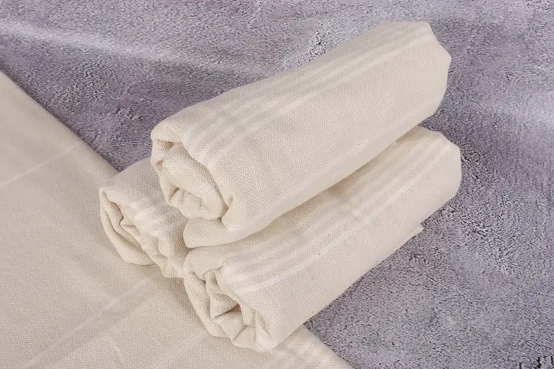 Organic Turkish towel, 68x40 Cotton Striped Towel, Soft towel, Gifts For Him, Oversized Beach Towel, Merry Christmas Gifts, Summer Gift Ideas - 7