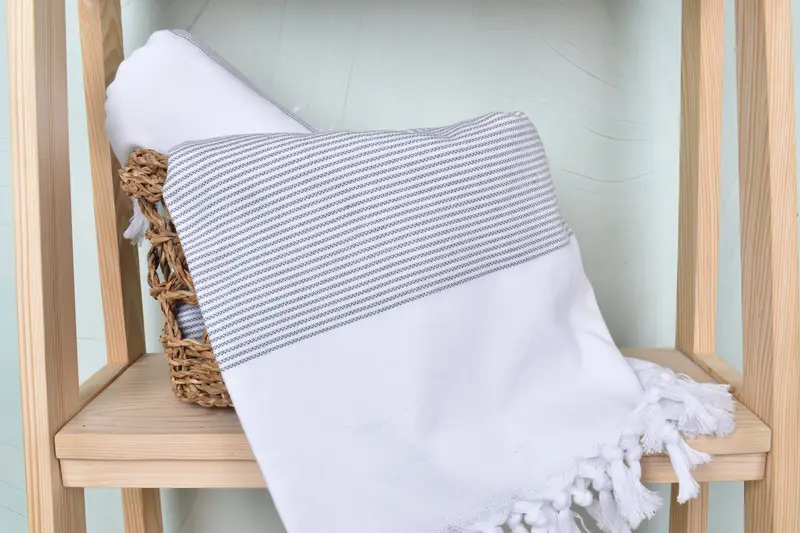 Personalized Gift, Turkish hand towel, Organic Towel, Friends Beach Towel, Custom Beach Towel, 70x40 Cotton Striped Towel, Bachelorette Party Favor - 4