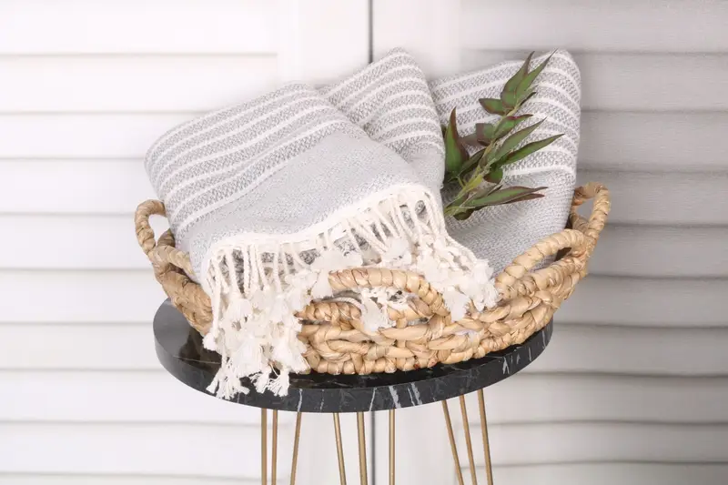 Turkish towel bulk order for wedding gifts, Quick-dry peshtemal, Best Friend Gift Ideas, Luxury towel, 76x40 Cotton Striped Towel, Absorbent towel - 9