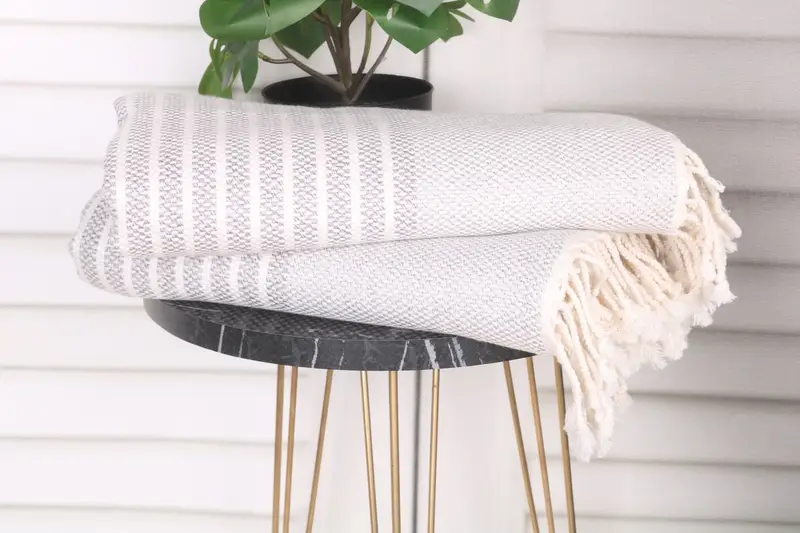 Turkish towel bulk order for wedding gifts, Quick-dry peshtemal, Best Friend Gift Ideas, Luxury towel, 76x40 Cotton Striped Towel, Absorbent towel - 5