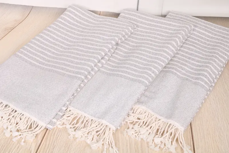 Turkish towel bulk order for wedding gifts, Quick-dry peshtemal, Best Friend Gift Ideas, Luxury towel, 76x40 Cotton Striped Towel, Absorbent towel - 11