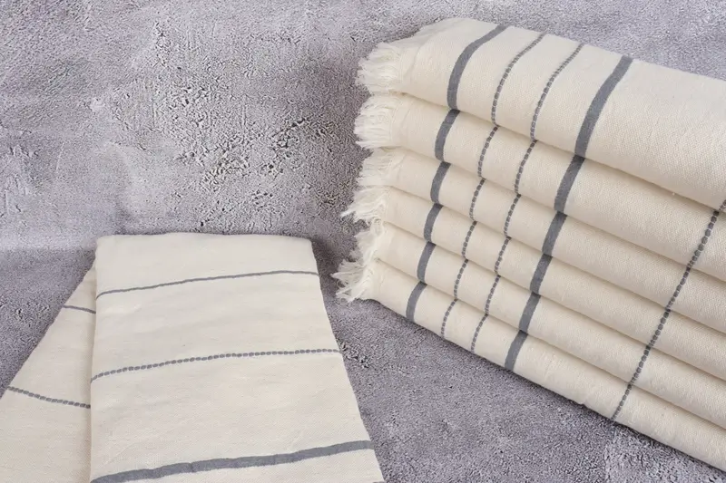 Housewarming Gift, Spa Towel, Fouta towel, Peshtemal Towel, 70x40 Cotton Striped Towel, Towel With Name, House Warming Gift, Custom Wedding Towel - 2