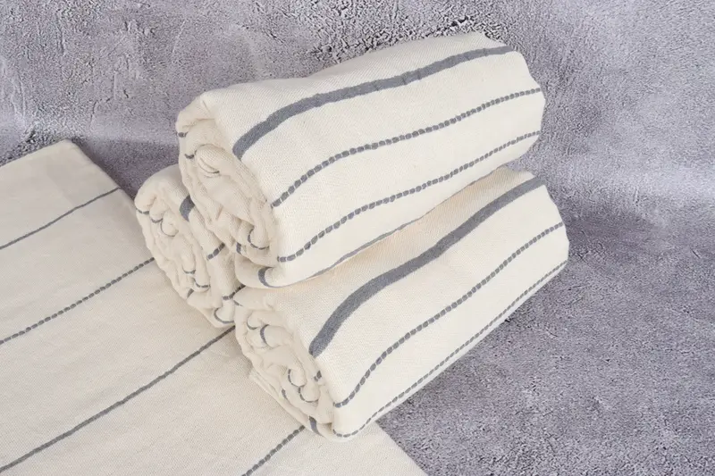 Housewarming Gift, Spa Towel, Fouta towel, Peshtemal Towel, 70x40 Cotton Striped Towel, Towel With Name, House Warming Gift, Custom Wedding Towel - 7