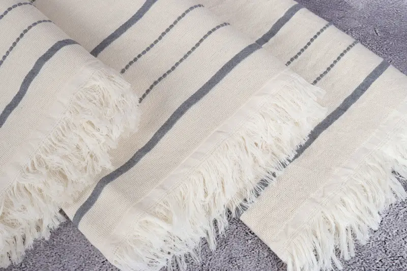 Housewarming Gift, Spa Towel, Fouta towel, Peshtemal Towel, 70x40 Cotton Striped Towel, Towel With Name, House Warming Gift, Custom Wedding Towel - 5