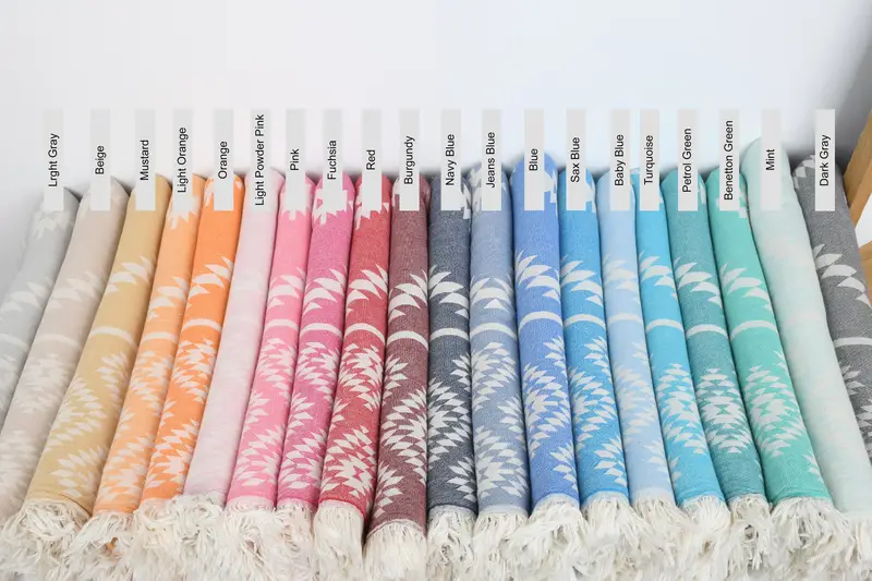 Bridesmaid Gift Organic Cotton Beach Towel Beige, 70x36 or 90x180 cm