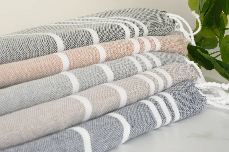 Bachelor Gifts, Fringed Turkish towel for poolside, 70x40 Cotton Striped Towel, Wedding For Favor, Custom Name Towel, Gift For Her, Fouta towel - 3