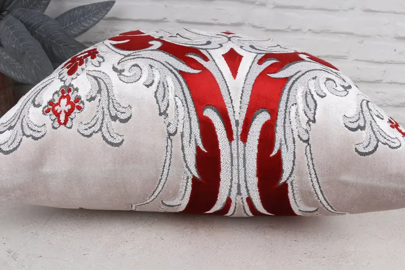 Vintage Pillow, Traditional Cushion, Pillow Cover, Tapestry Pillow Case, Pillow for Couch, 20x20 White Cushion Case, Interior Designer Pillow - 5