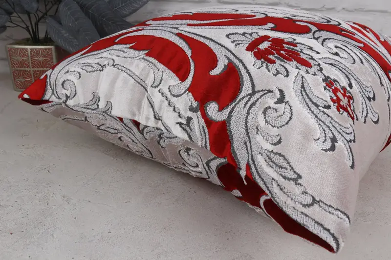 Vintage Pillow, Traditional Cushion, Pillow Cover, Tapestry Pillow Case, Pillow for Couch, 20x20 White Cushion Case, Interior Designer Pillow - 6