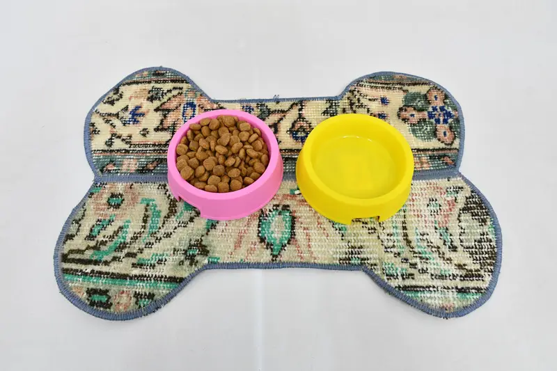 Mantel individual redondo tradicional bohemio, mantel individual de lana verde y beige