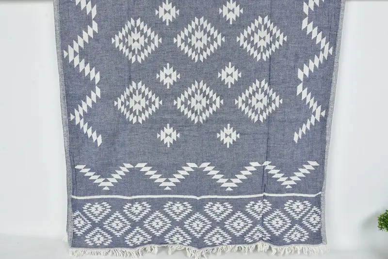 Gift For Him, Best Friend Christmas Gift, Monogrammed Beach Towel, Custom Name Towel, Organic towel, Custom Beach Towels, 70x36 Cotton Kilim Towel - 7
