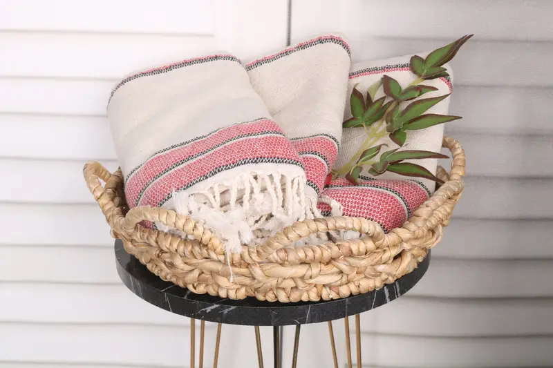 Bachelor Gift, Bachelorette Gifts, Embroidered Towel, Thin and lightweight Turkish peshtemal, Lightweight Turkish towel, 70x36 Linen Striped Towel - 5
