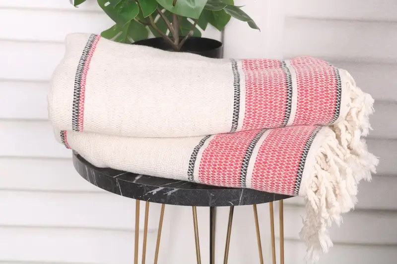 Bachelor Gift, Bachelorette Gifts, Embroidered Towel, Thin and lightweight Turkish peshtemal, Lightweight Turkish towel, 70x36 Linen Striped Towel - 3