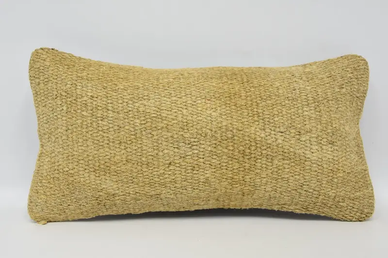 Pillow, Home Decor Pillow, Turkish Pillow, Kilim Pillow Cover, Turkish Corner Cushion Case, Bolster Throw Cushion Case, 8x16 Beige Cushion - 1