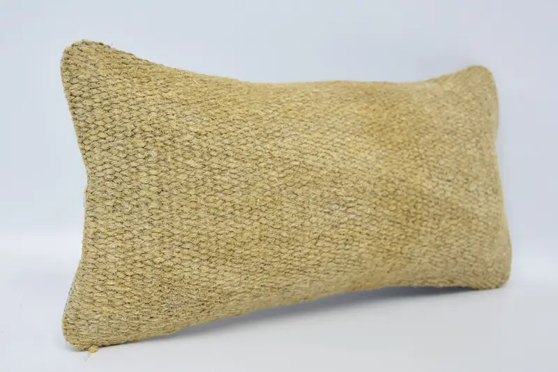 Pillow, Home Decor Pillow, Turkish Pillow, Kilim Pillow Cover, Turkish Corner Cushion Case, Bolster Throw Cushion Case, 8x16 Beige Cushion - 3