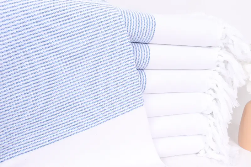 Handmade Gift, 70x40 Cotton Striped Towel, Hammam towel, Travel Towel, Bachelor Gifts, Organic cotton Turkish peshtemal towel, Absorbent towel - 1