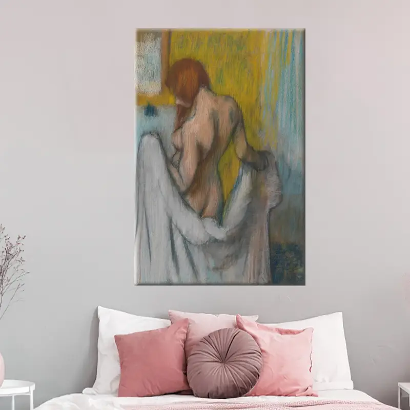 Büyüleyici Degas Kanvas Tablo: Şehvetli Soyut Kadın Kanvas Tablo