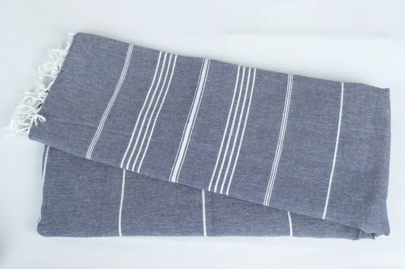 Throw Blanket, Best Friend Gift Ideas, Halloween Blanket, Monogram Blanket, Wedding Hand Made Gift, Bridal Shower Gift, 96x80 Cotton Striped Towel - 6