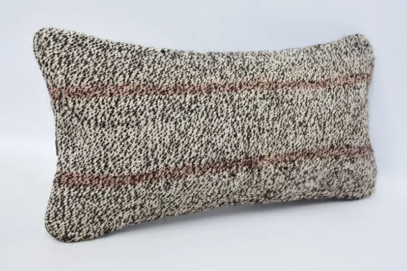 8x16 Brown Cushion Case, Ikat Cushion Case, Turkish Pillow, Pet Pillow Sham, Throw Kilim Pillow, Cushion Case, Boho Pillow Sham Cover - 3