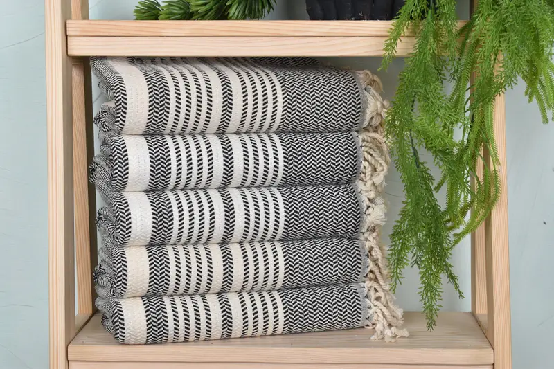 Gifts For Him, Bachelorette Party Gift, 70x40 Cotton Striped Towel, Custom Bath Towel, Absorbent Turkish towel, Personalized Gift For Him - 2
