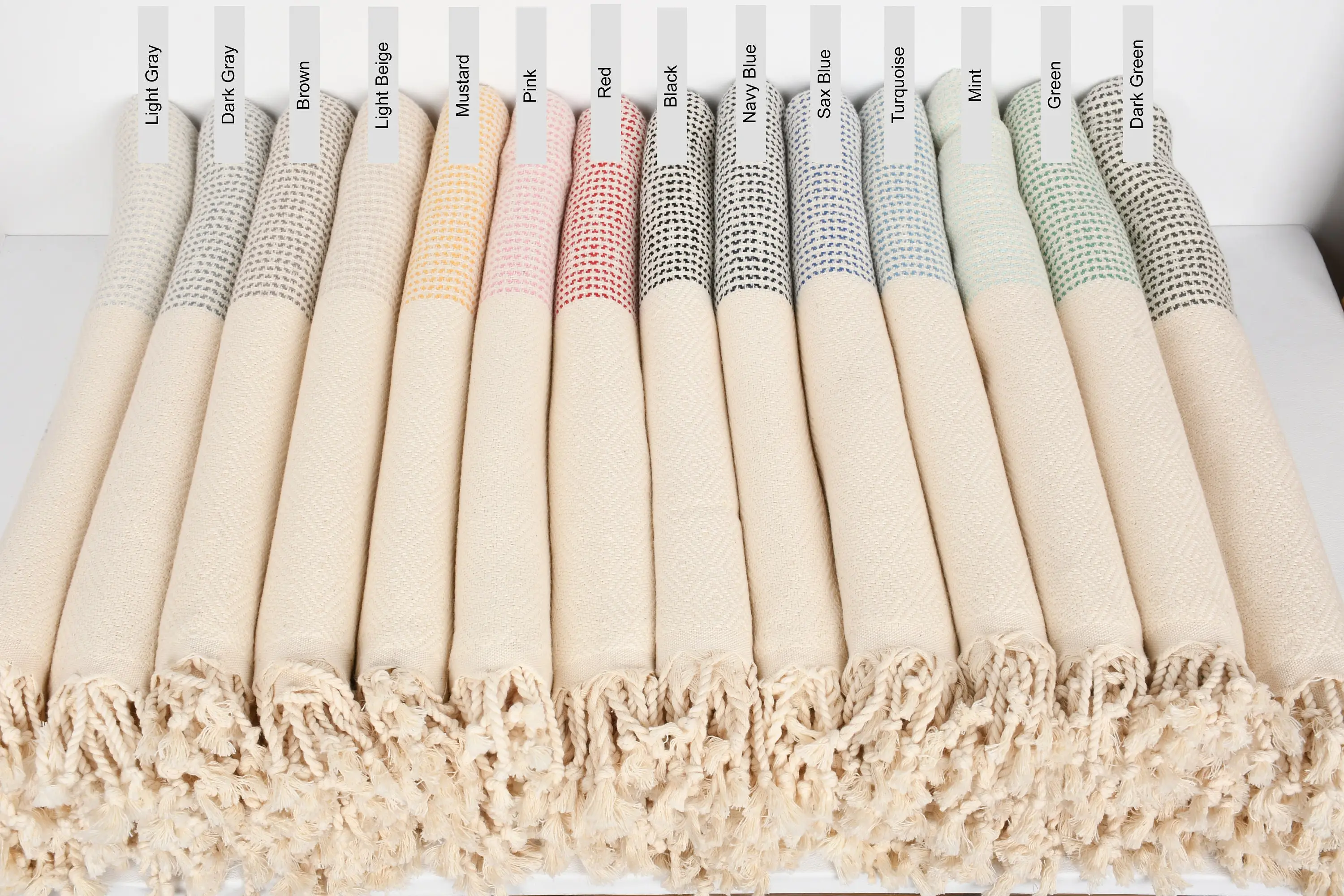 Wedding Favors Diamond Towel, Organic Cotton, 40x71 Inches - 1