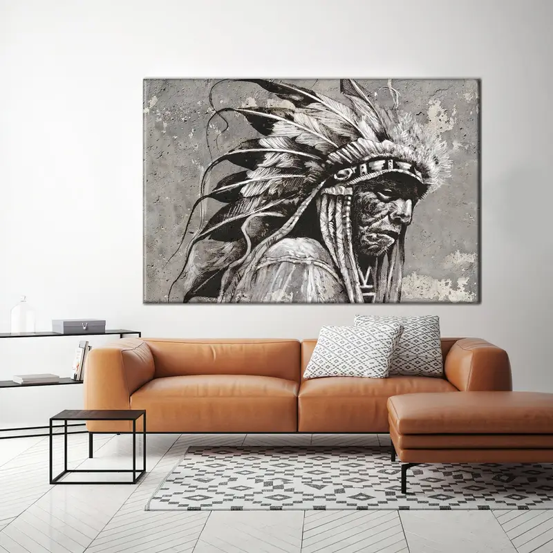 Modern duvar dekoru, soyut duvar sanatı, tuval duvar dekoru, siyah duvar sanatı, çatı duvar dekoru, moda tuval sanatı, Noel hediyesi, özel duvar sanatı, - 1