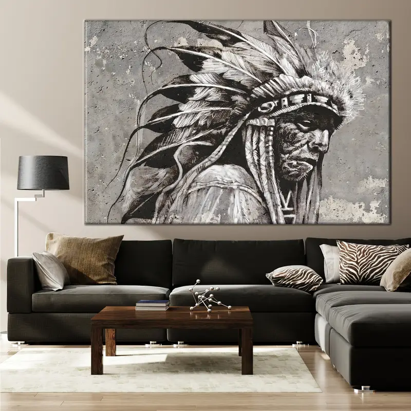 Modern duvar dekoru, soyut duvar sanatı, tuval duvar dekoru, siyah duvar sanatı, çatı duvar dekoru, moda tuval sanatı, Noel hediyesi, özel duvar sanatı, - 4