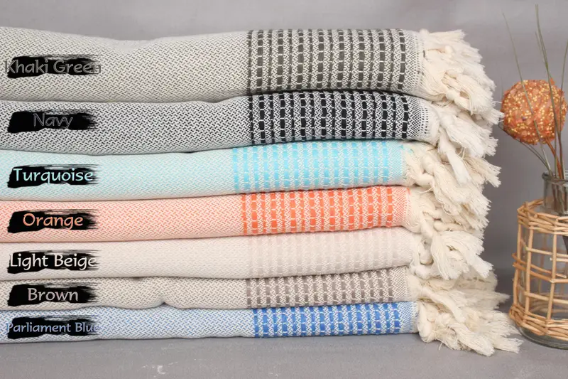 Bridesmaid Gifts, Custom Wedding Gifts, 96x92 Cotton Striped Towel, Bachelorette Party Favors, Gift For Bride, Turkish Bedspread, Aesthetic Blanket - 1