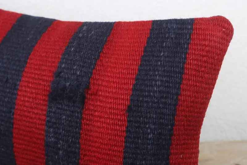 Toss Cushion Case, Pillow Sham, Kilim Pillow Cover, Home Decor Pillow, 8x16 Red Cushion, Square Throw Cushion, Antique Pillows - 5