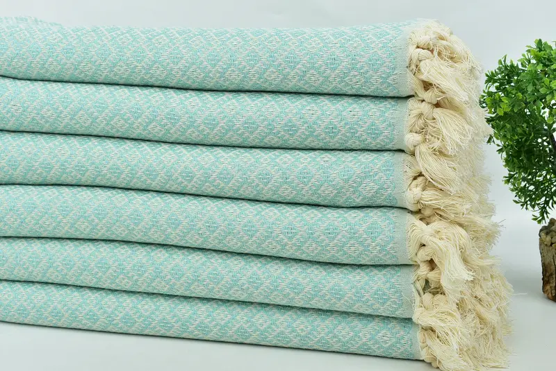 Personalized Bridesmaid Gift, Custom Turkish Towel, Bridal Shower Gift, Bridal Shower Favor, Absorbent Turkish towel, 70x40 Cotton Diamond Towel - 3